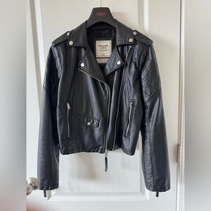 Vegan leather Moto jacket